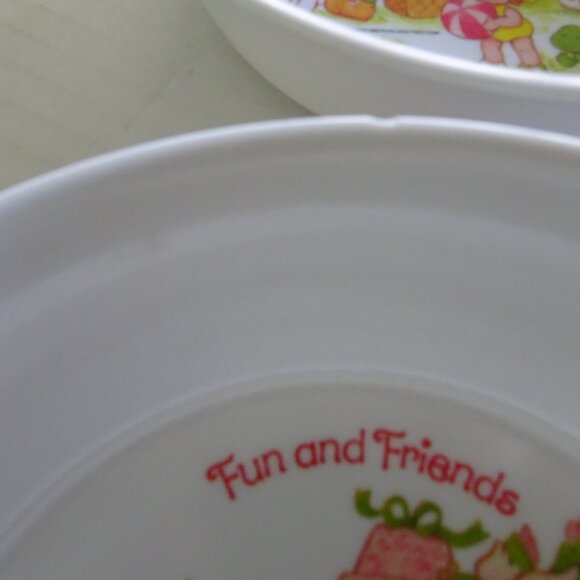 SiLite - Strawberry Shortcake - Melamine Bowls & Plates 3242, 3101 Vintage 1982 - Picture 7 of 8